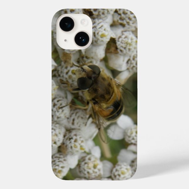 Funda De Case-Mate Para iPhone Abeja de miel y flores (Reverso )