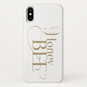 Funda Para iPhone X Abeja de oro hermoso tipo cosecha moderna