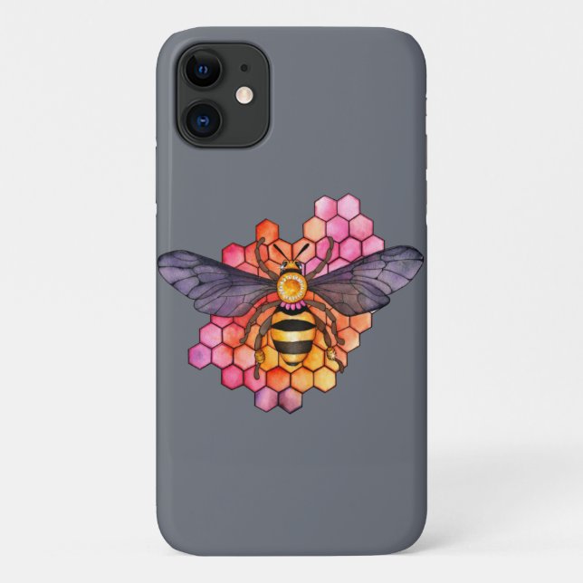 Funda De Case-Mate Para iPhone Abeja de panal (Reverso)