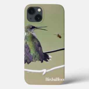 Funda Para iPhone 13 Abeja del colibrí y de la miel
