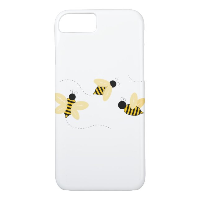 Funda De Case-Mate Para iPhone Abejas con burbujas (Reverso)