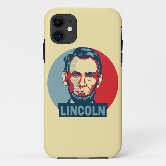 Funda De Case-Mate Para iPhone Abraham Lincoln Estilo de esperanza del presidente (Reverso)