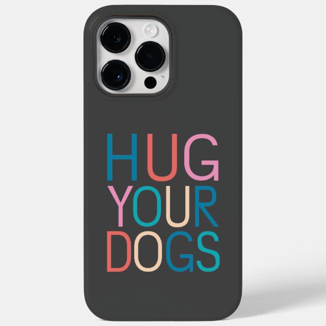 Funda De Case-Mate Para iPhone Abraza a tus perros (Reverso )