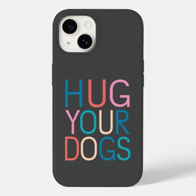 Funda De Case-Mate Para iPhone Abraza a tus perros (Reverso )