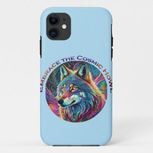 Funda Para iPhone 11 Abraza al Lobo Cósmico