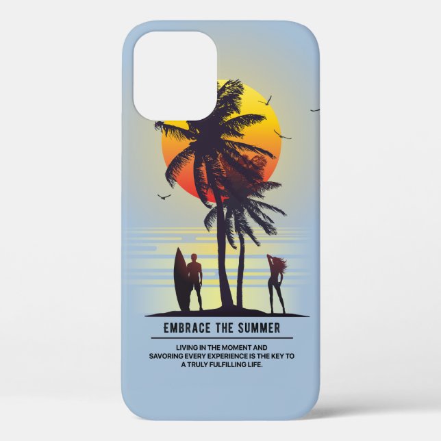 Funda De Case-Mate Para iPhone Abraza el Verano | (Reverso )
