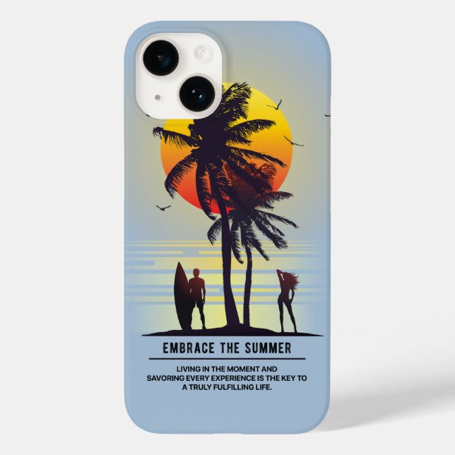 Funda De Case-Mate Para iPhone Abraza el Verano | (Reverso )