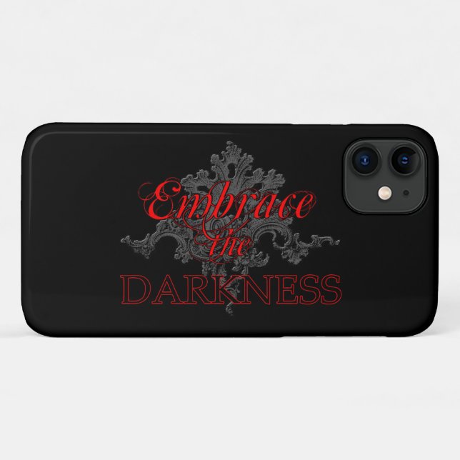 Funda De Case-Mate Para iPhone Abrazar la oscuridad (Reverso (horizontal))