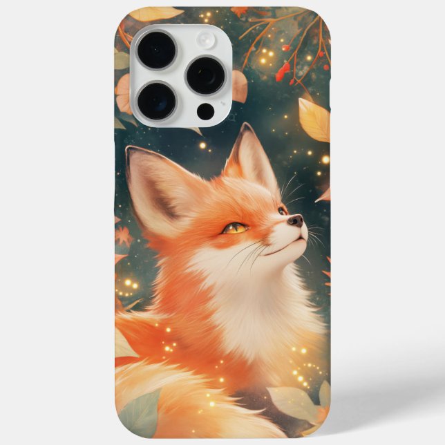 Funda De Case-Mate Para iPhone Abrazo de Otoño de Zorro (Reverso )