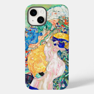 Funda Para iPhone 14 De Case-Mate Abrazo eterno: El bebé de Gustav Klimt (Cuna)