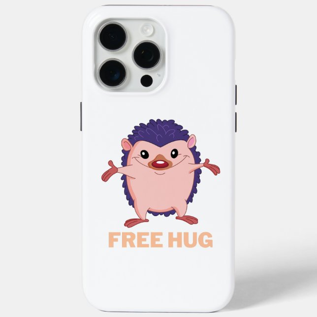 Funda De Case-Mate Para iPhone abrazo libre de hedgehog (Reverso )