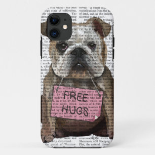 Funda Para iPhone 11 Abrazos sin Bulldog