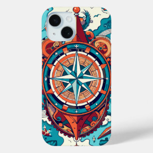 Funda Para iPhone 15 Abrújula náutica