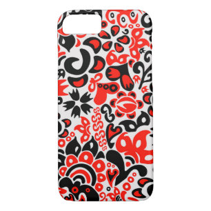Funda Para iPhone 8/7 Abrupción del patrón floral del arte folklórico ét