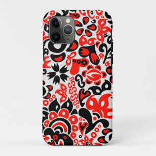 Funda Para iPhone 11 Pro Abrupción del patrón floral del arte folklórico ét