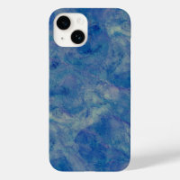 Abstracción acrílica de mármol azul y rosa
