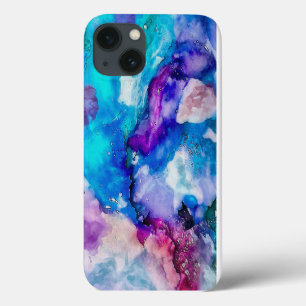 Funda Para iPhone 13 Abstracción de coloridas acuarelas