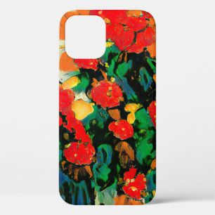 Funda Para iPhone 12 Abstracción floral basada en las obras de Van Gogh