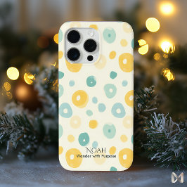 Funda Para iPhone 15 Pro Max Abstracción Pastel Juguetona - Punto Minimalista