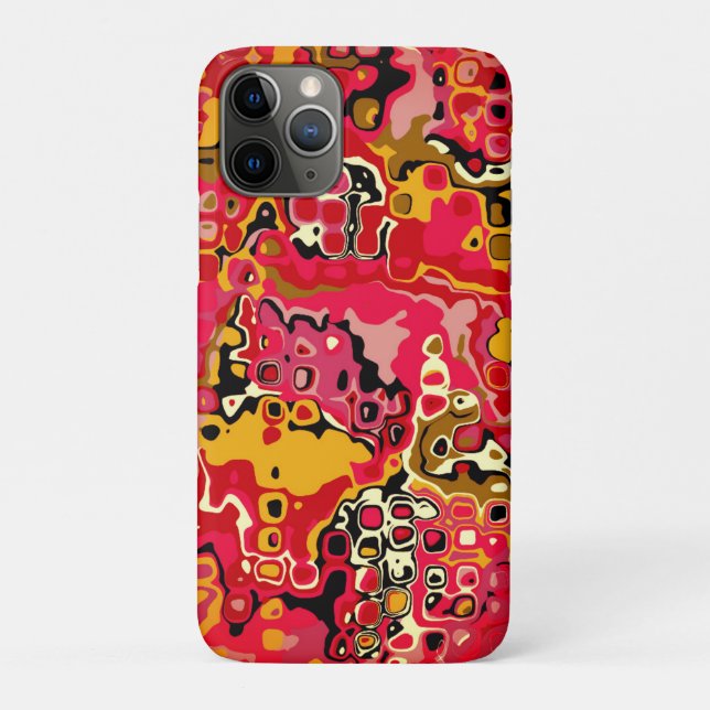 Funda De Case-Mate Para iPhone Abstracción ROJA - Mosaico (Reverso)