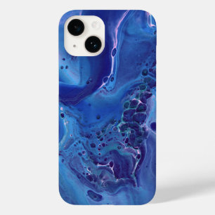 Funda Para iPhone 14 De Case-Mate Abstración de mármol azul y rosa