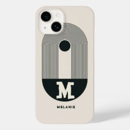 Funda Para iPhone 14 De Case-Mate Abstract 20s aesthetic boho minimal Monogram