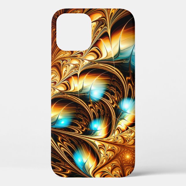 Funda De Case-Mate Para iPhone Abstract artistic golden light background. Fine de (Reverso )