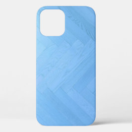 Funda Para iPhone 12 Pro Abstract Blue Wood Floor Board |