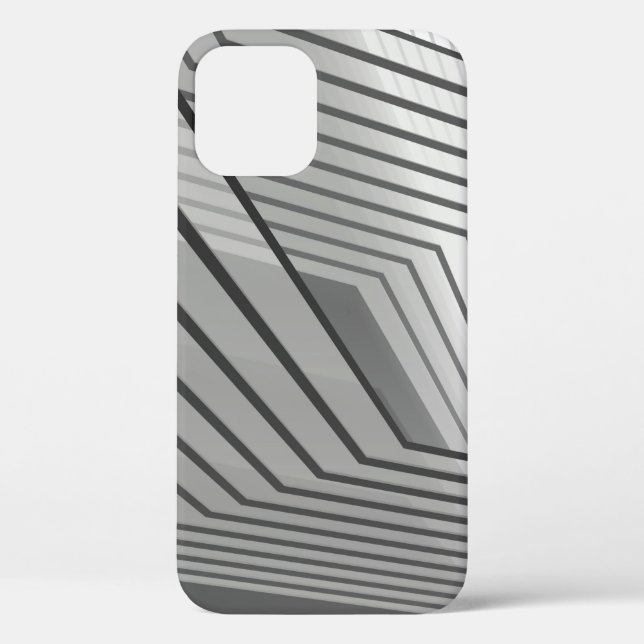 Funda De Case-Mate Para iPhone Abstract futuristic architecture background 3d ill (Reverso )
