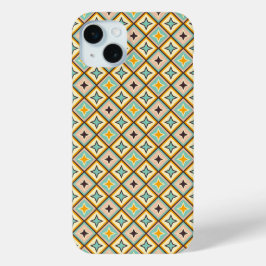 Funda Para iPhone 15 Mini Abstract geometric pattern with diamond shapes