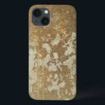 Funda Para iPhone 13 Abstract Gold Painting with Silver Speckles<br><div class="desc">Megan Meagher created this abstract gold painting that features silver speckles. A very contemporary piece,  art lovers should add this piece to their collection ASAP!</div>