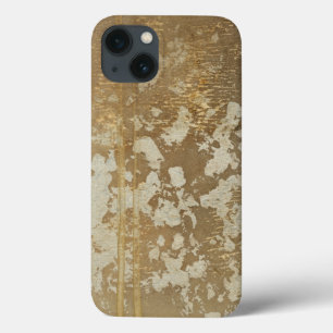 Funda Para iPhone 13 Abstract Gold Painting with Silver Speckles
