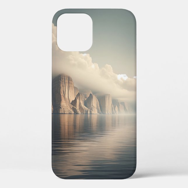 Funda De Case-Mate Para iPhone Abstract Liquid Wave Mountain Phone Case Ethereal (Reverso )