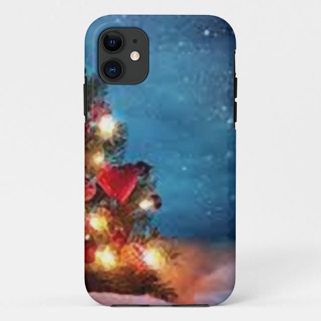 Funda De Case-Mate Para iPhone Abstract Merry Christmas_iphone (Reverso)