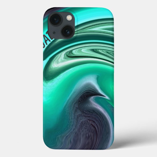 Funda De Case-Mate Para iPhone Abstract Plum Dove en el estuche Aqua iPad (Reverso)