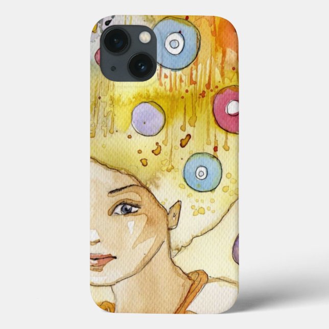 Funda De Case-Mate Para iPhone Abstract portrait (Reverso)