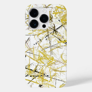 Funda Para iPhone 14 Pro De Case-Mate Abstract Scribbles - Mustard and Brown