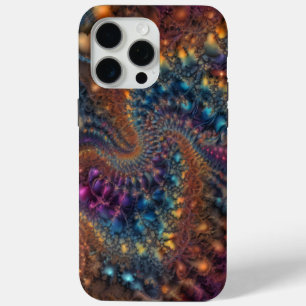 Funda Para iPhone 15 Pro Max Abstracta abstracción de fractales