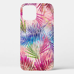 Funda Para iPhone 12 Abstracto acuarela deja patrón de alamante