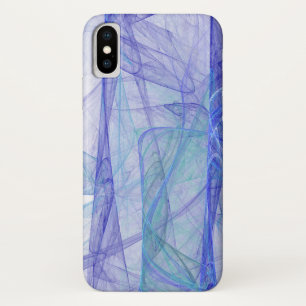 Funda Para iPhone X abstracto azul y púrpura