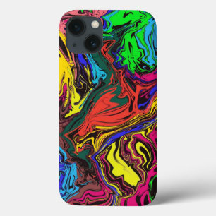 Funda Para iPhone 13 Abstracto Colorido Twirly / Paseado /