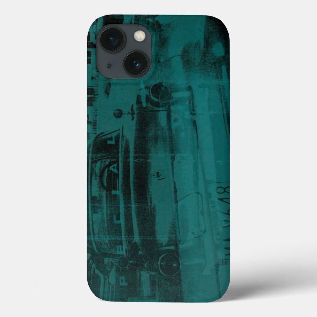 Funda De Case-Mate Para iPhone Abstracto de coche verde (Reverso)