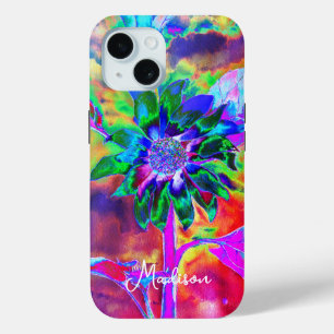 Funda Para iPhone 15 Abstracto de color elegante girasol