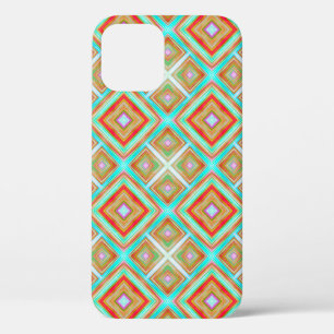 Funda Para iPhone 12 abstracto de fondo de patrón ininterrumpido colori