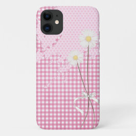 Funda Para iPhone 11 abstracto del corazón rosado y mareas