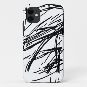 Funda Para iPhone 11 abstracto en blanco y negro