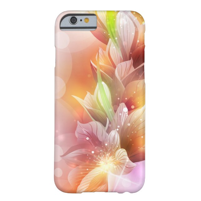 Funda De Case-Mate Para iPhone Abstracto espárrago floral (Reverso)