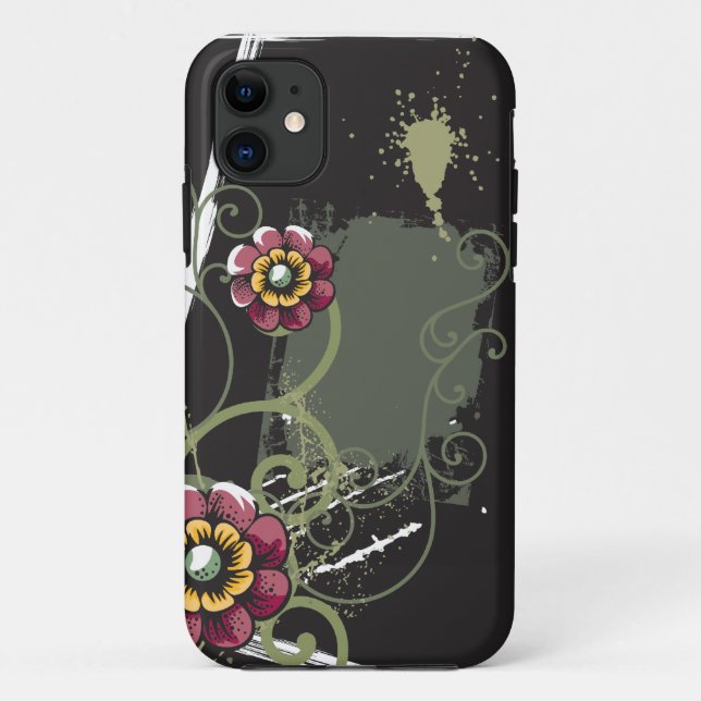 Funda De Case-Mate Para iPhone Abstracto Floral (Reverso)