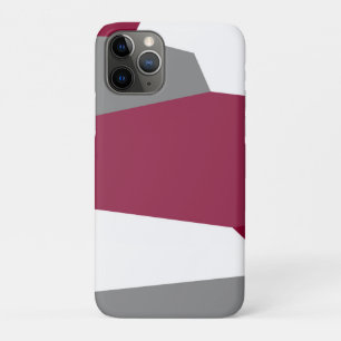 Funda Para iPhone 11 Pro Abstracto Rosa Gris y Blanco