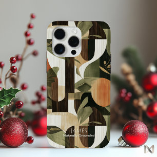 Funda Para iPhone 15 Pro Max Abstracto Terroso de Naturaleza Inspirado Moderno